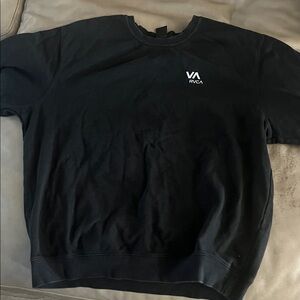 RVCA Men's Black Crewneck Sweater